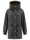 Barbour Funnel Neck Drawstring Long-sleeved Jacket
