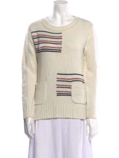 Pre-owned Barbour Graphic Print Crew Neck Sweater In Neutral