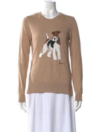 Pre-owned Barbour Graphic Print Crew Neck Sweater W/ Tags In Neutral