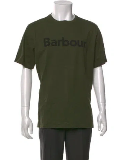 Pre-owned Barbour Graphic Print Crew Neck T-shirt In Green