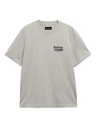 Barbour Graphic-print T-shirt In Gray