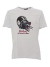Barbour Graphic Printed Crewneck T-shirt In Grey