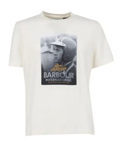 Barbour Graphic T-shirt In White