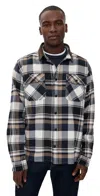 Barbour Grasmoor Relaxed Checked Shirt Navy In Black