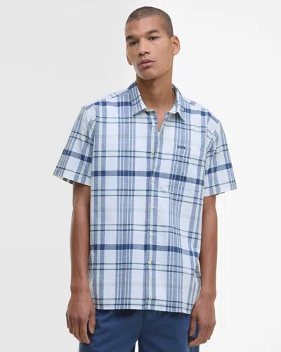 Barbour Grassbeach Mens Summer Fit Shirt In Blue