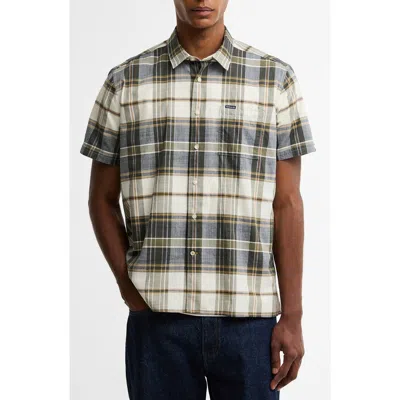 Barbour Grassbeach Plaid Short Sleeve Cotton Button-up Shirt In Multi