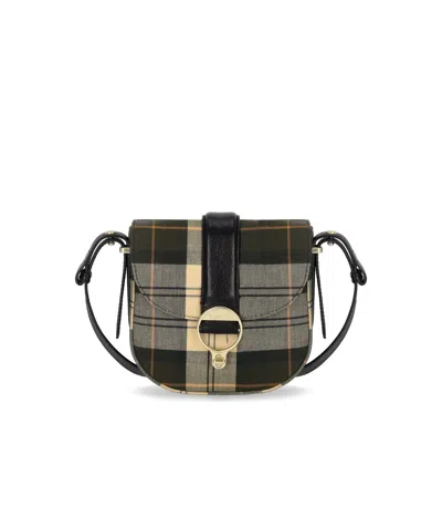 Barbour Elm Tartan Green Crossbody Bag