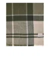 Barbour Rosefield Green And Beige Scarf In Green