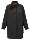 Barbour X Alexa Chung Waterproof Coat In Green
