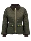 Barbour Fitted Beadnell Quilt Jacket In Olive