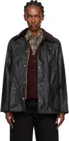 Barbour Green Bedale Waxed Jacket In Multi