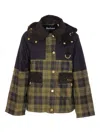 Barbour Elaine Showerproof Jacket Hood In Green