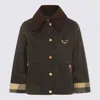 Barbour Green Cotton Casual Jacket In Brown