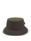 Barbour Green Cotton Fisherman Hat  In Gray