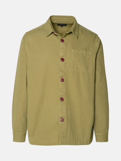 Barbour Kids' Camicia Over Washed In Green