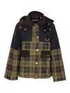 Barbour Elaine Showerproof Jacket Hood In Green