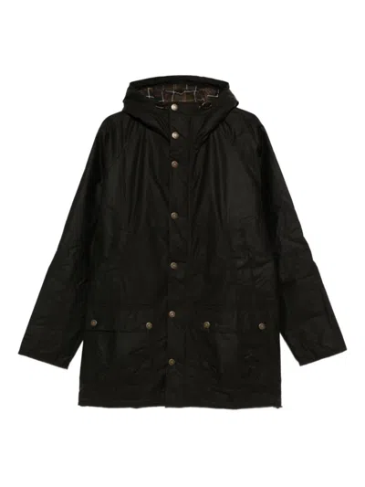 BARBOUR GREEN HOODED PARKA JACKET