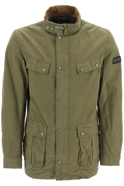 Barbour Green Military Jacket In Duskygreen