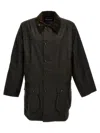 Barbour 'utility' Jacket Featuring Corduroy Collar In Green