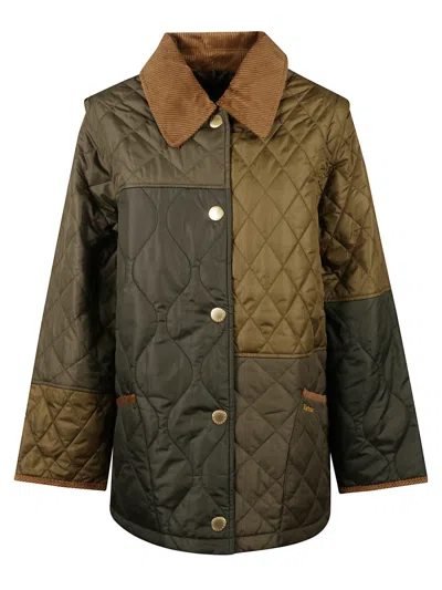 BARBOUR WOMEN GREEN QUILTED JACKET, S LUXURY JACKETS FOR WOMEN DARVEYS