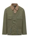 Barbour Green Solid Shirt Collar Jacket In Green