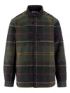 Barbour Tartan Patterned Short Jacket For Men In Green