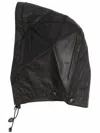 Barbour Thornproof Oversize Waxed Cotton Hood In Black