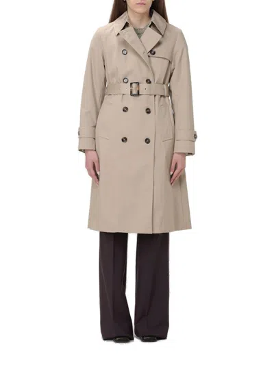 Barbour Greta Belted Trench Coat In Military