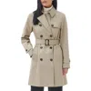 Barbour Greta Belted Water Resistant Twill Trench Coat In Brown