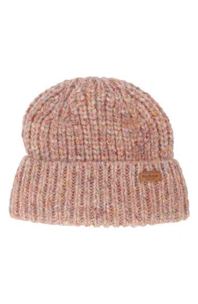 Barbour Greta Chunky Knit Beanie In Pink