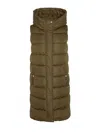 Barbour Greyson Puffer Long Gilet Jacket In Green