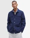 Barbour Grindle Cargo Mens Relaxed Overshirt In Blue