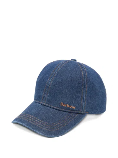 Barbour Grindle Logo-embroidered Cap In Blue