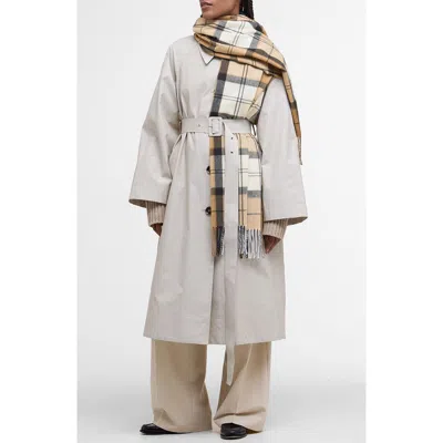 Barbour Hailes Plaid Scarf In Brown