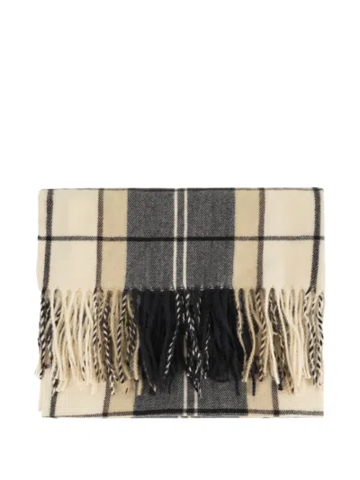 Barbour Hailes Tartan Fringed Scarf In Multi