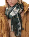 Barbour Hailes Tartan Scarf In Green/multi