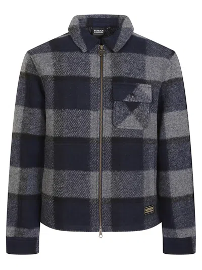 Barbour Hailwood Fleece Overshirt In Multi