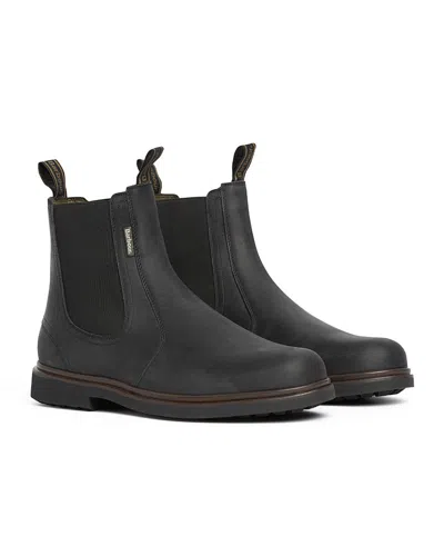Barbour Hale Mens Chelsea Boots In Black