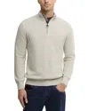 Barbour Ravensworth Quarter Zip Pullover In Neutral