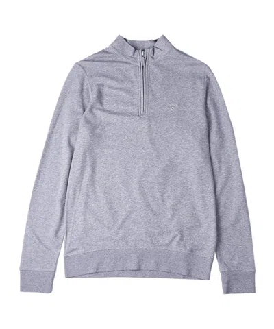 Barbour Half-zip Sweater In Gray