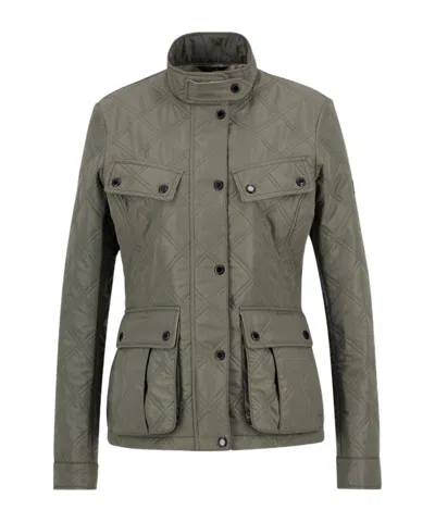 Barbour Halsey Quilted Jacket In Green