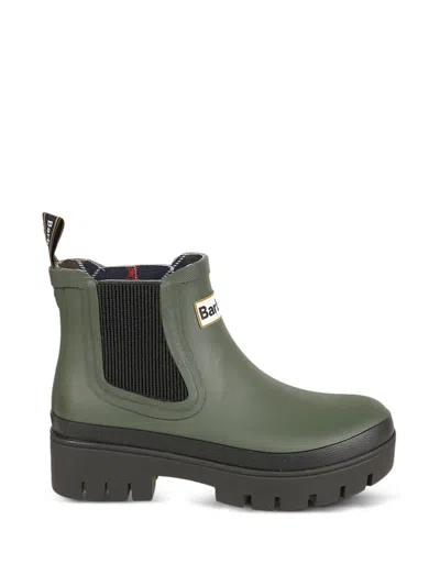 Barbour Halton Boots In Green
