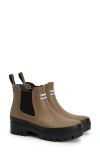 Barbour Halton Waterproof Chelsea Rain Boot In Brown
