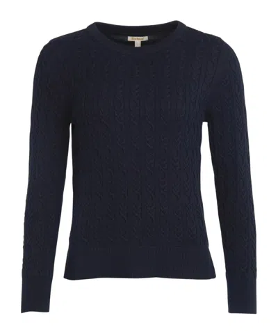 Barbour Hampton Knit Sweater In Navy