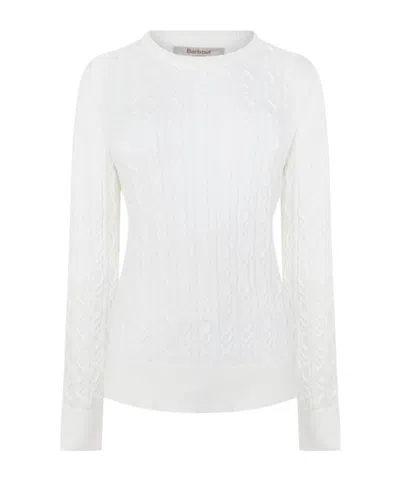 Barbour Hampton Knit Sweater In Off White