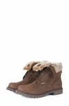 Barbour Hamsterly Faux Fur Lined Boot In Brown