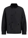 Barbour Hanger Waxed Deck Jacket In Black