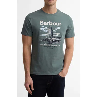 Barbour Harbourside Cotton Graphic T-shirt In Green