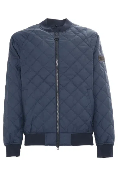 Barbour Harfell Quilted Jacket In Navy