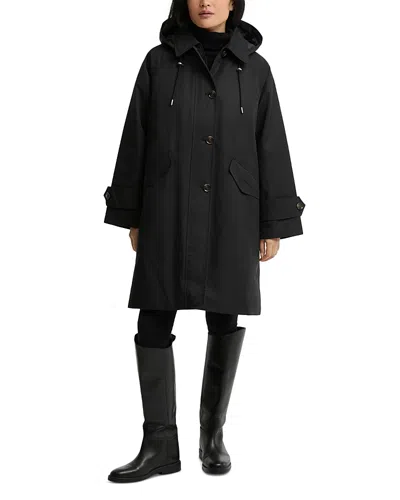 Barbour Harleigh Cotton Blend Waterproof Jacket In Black